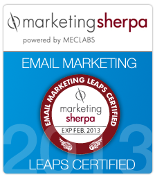 2012-2013 Marketing Sherpa: Email Marketing Leaps Certified